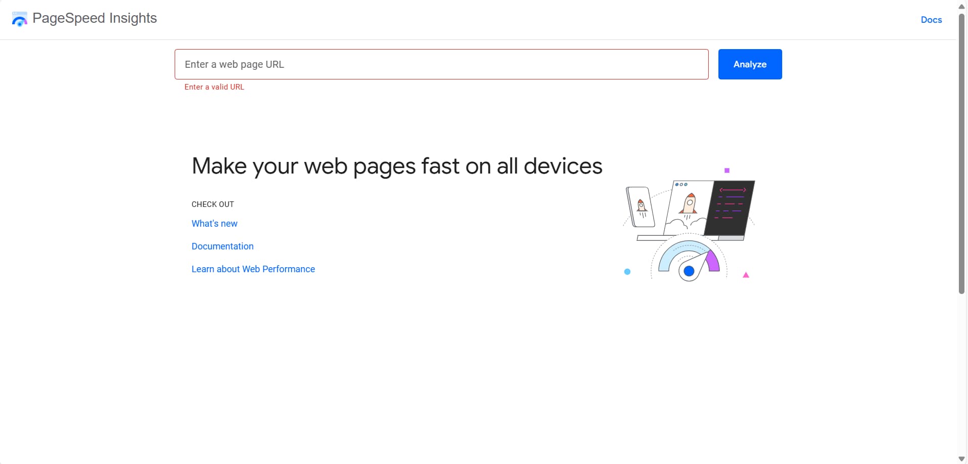 Google PageSpeed Insights
