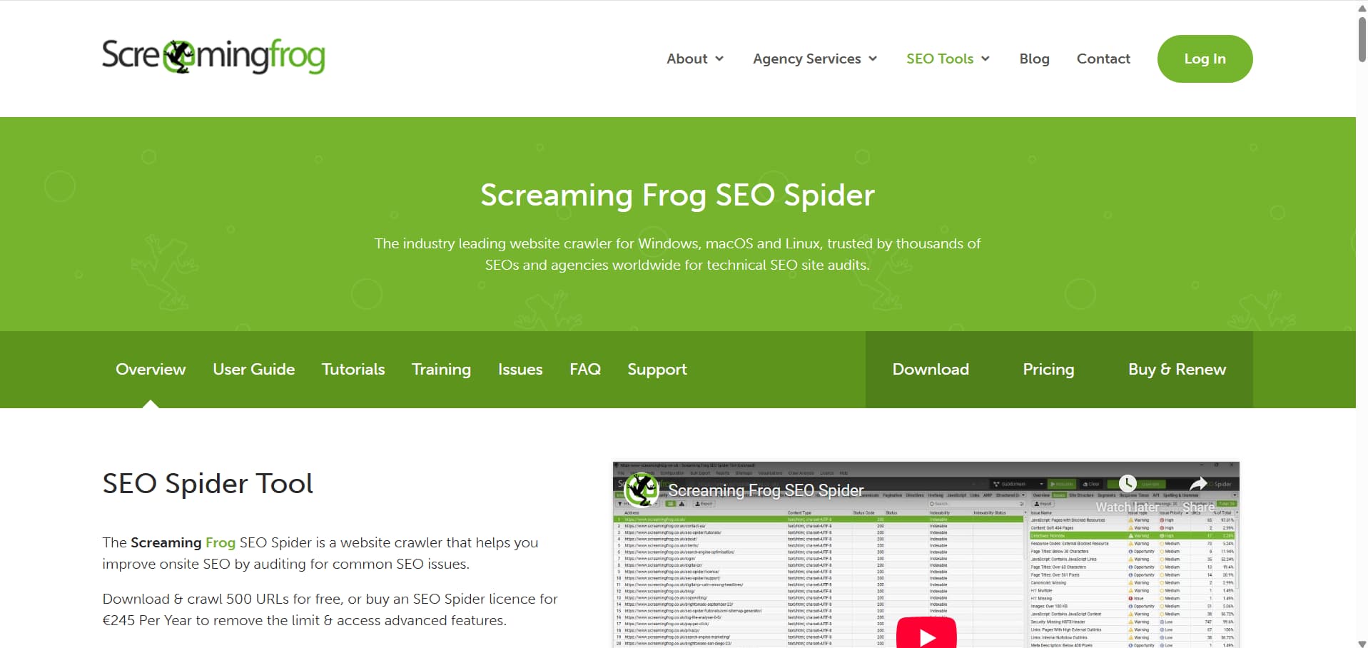 Screaming Frog SEO Spider