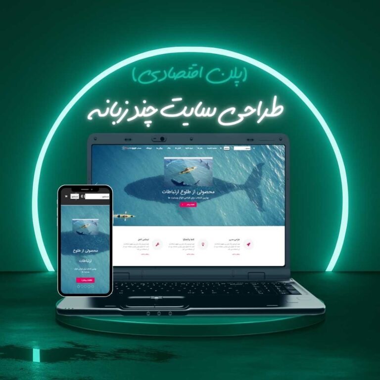 طراحی سایت چند زبانه پلن اقتصادی