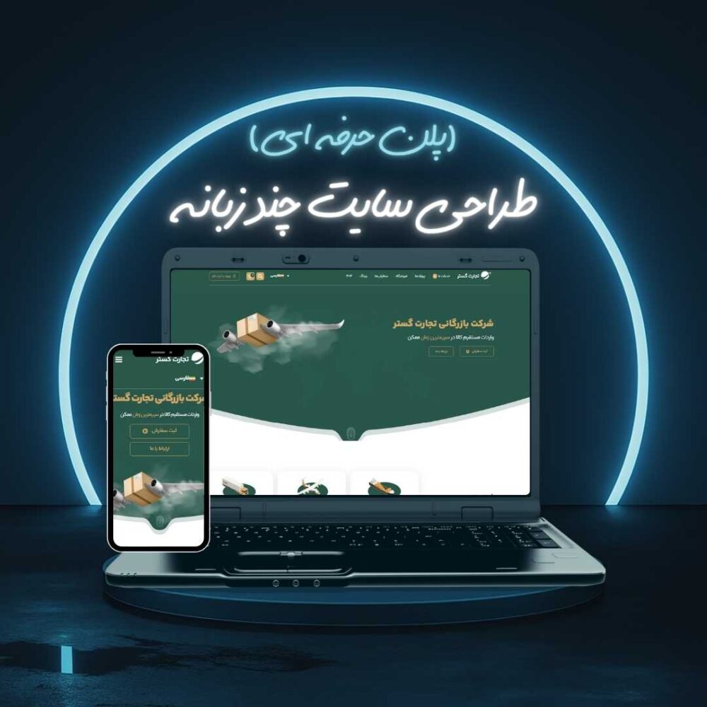طراحی سایت چند زبانه پلن حرفه ای