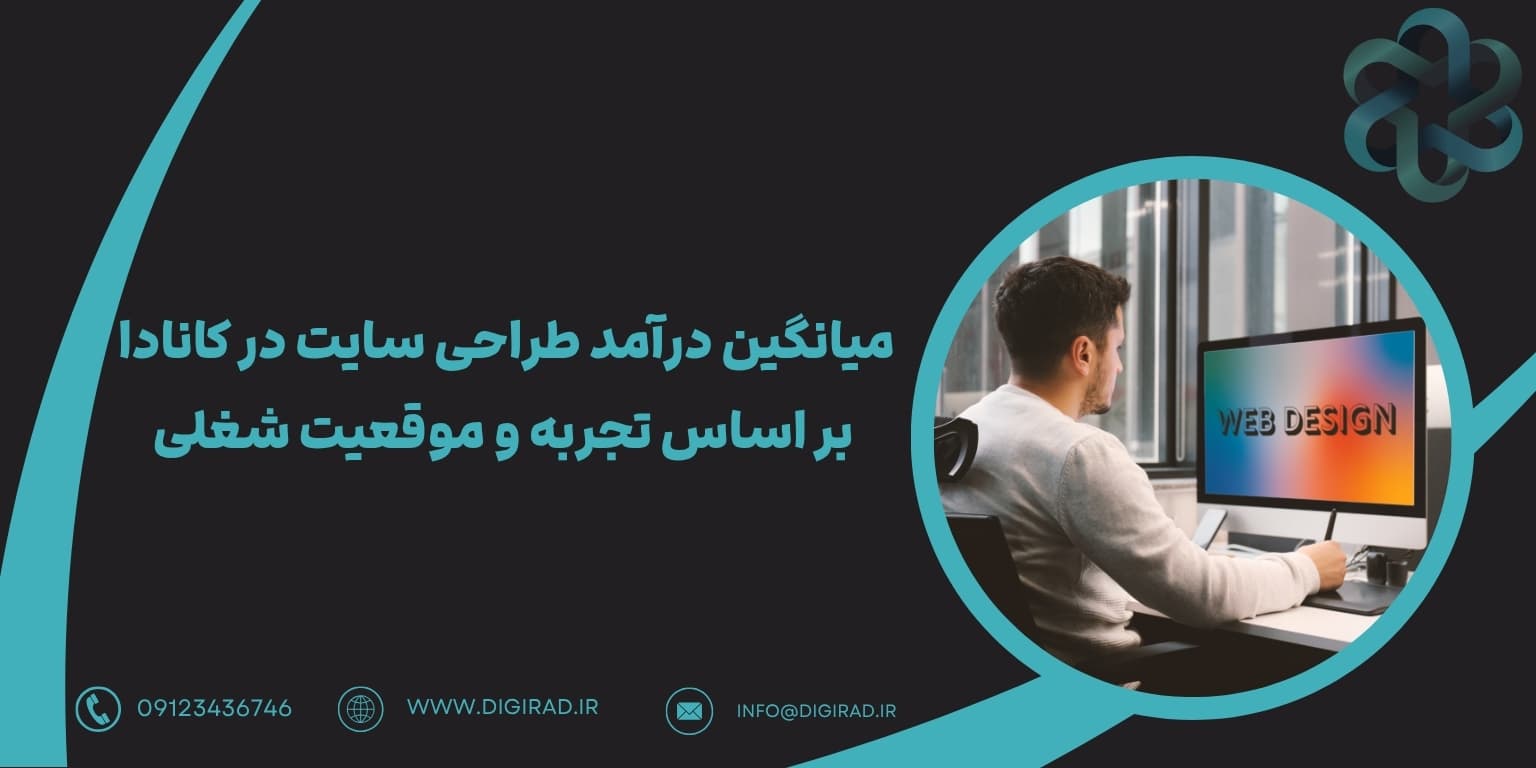 میانگین درآمد طراحی سایت در کانادا بر اساس تجربه و موقعیت شغلی
