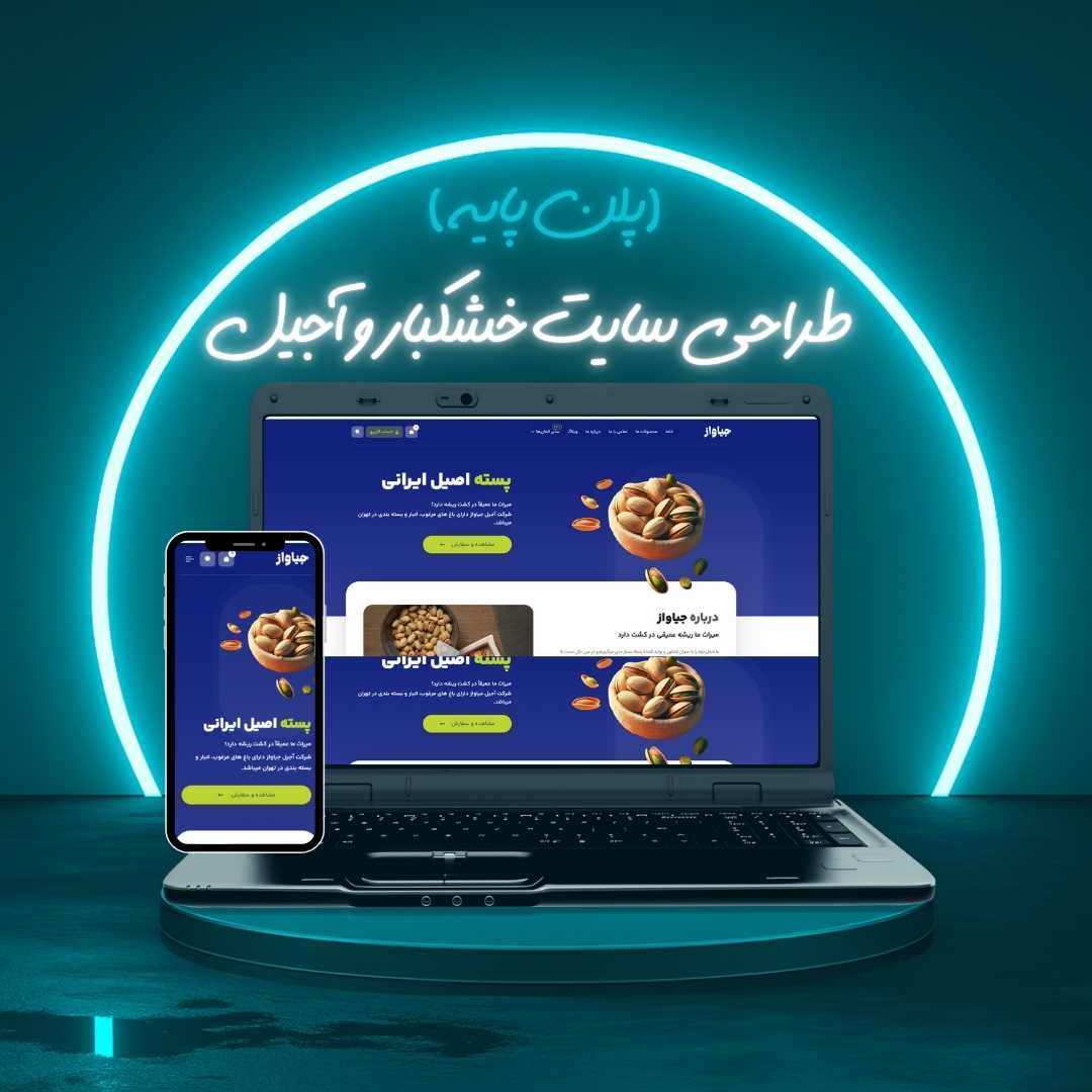 طراحی سایت خشکبار و آجیل پلن پایه