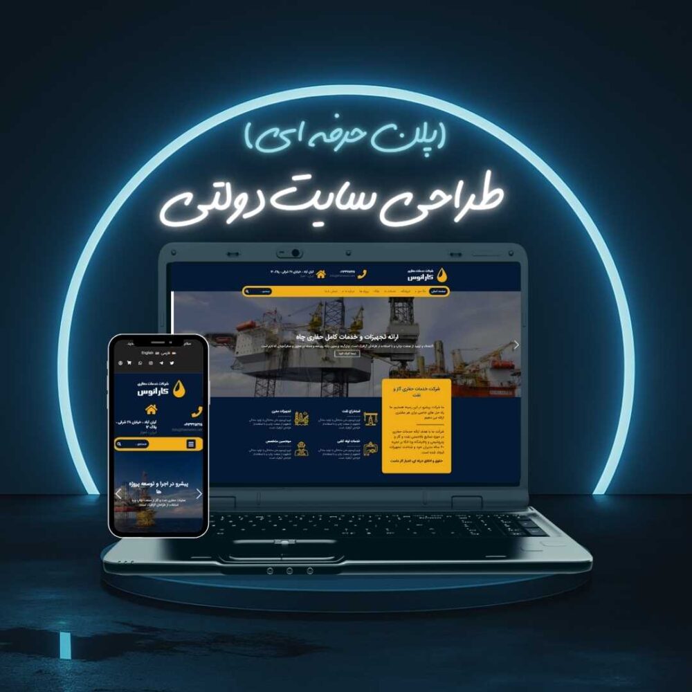 طراحی سایت دولتی پلن حرفه ای