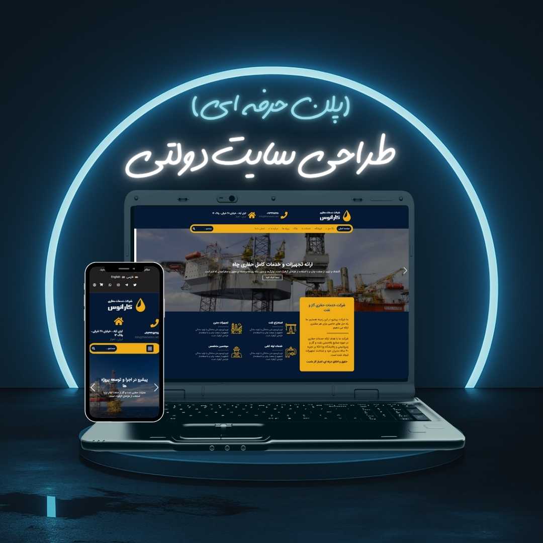 طراحی سایت دولتی پلن حرفه ای